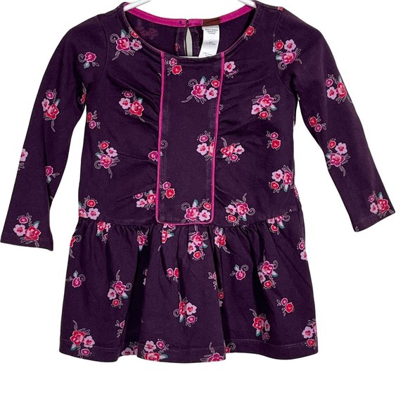 Tea Collection Other - Tea Collection Baby Girls Dress Purple Size 18 24 Months A Line Casual Cotton